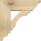 Ekena Millwork Olympic Traditional Rough Sawn Bracket w/ Offset Brace, Douglas Fir, 6"W x 16"D x 16"H BKT0604X16X16OLY01RDF - alternate 2